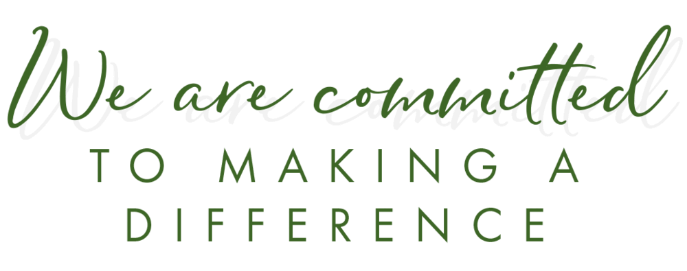 We are committed to making a difference