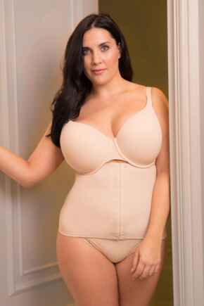 Definitions Hook & Eye Waist Cincher - Natural