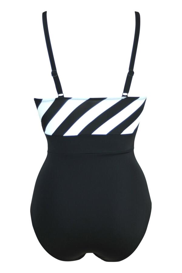 High Line V Neck Tummy Control Swimsuit