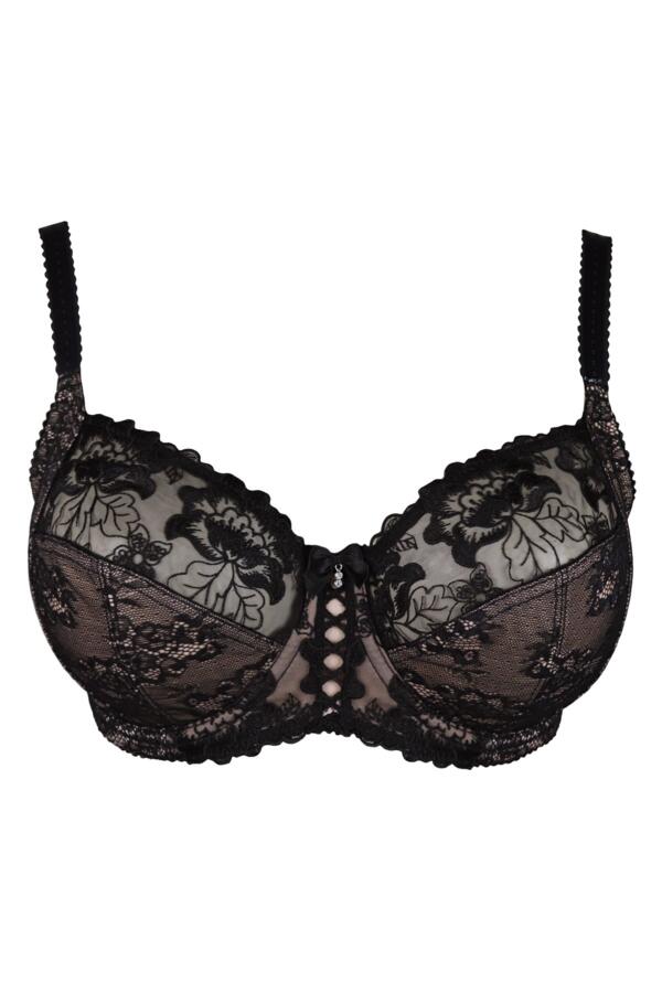 Sofia Lace Embroidered Side Support Bra D-J