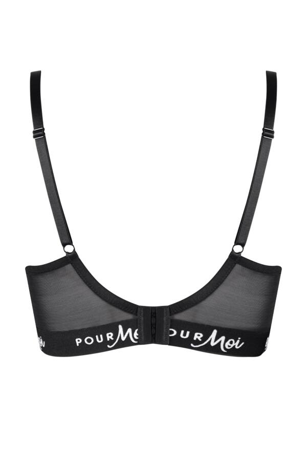 Logo Padded Balconette Bra