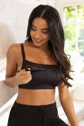 Rebel Maternity Nursing Bra - Black