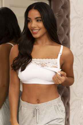 Rebel Maternity Nursing Bra - White