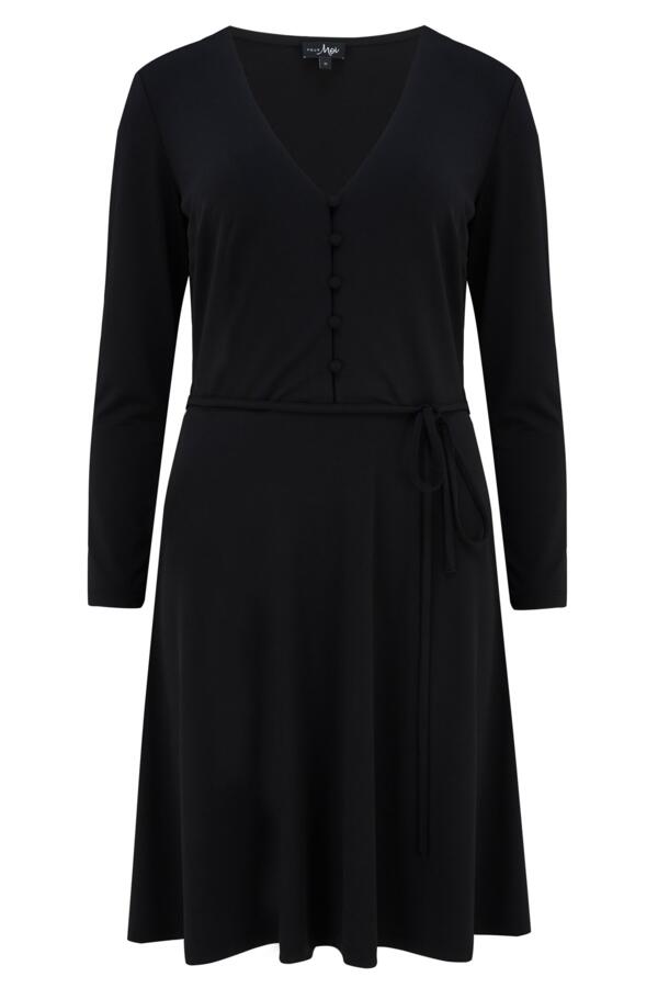 Bella Fuller Bust Slinky Jersey Long Sleeve Tea Dress