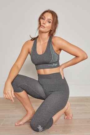 Energy Seamless Capri Legging  - Grey Melange
