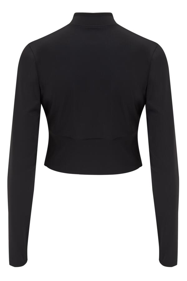 Energy Long Sleeve Half Zip Cropped Top