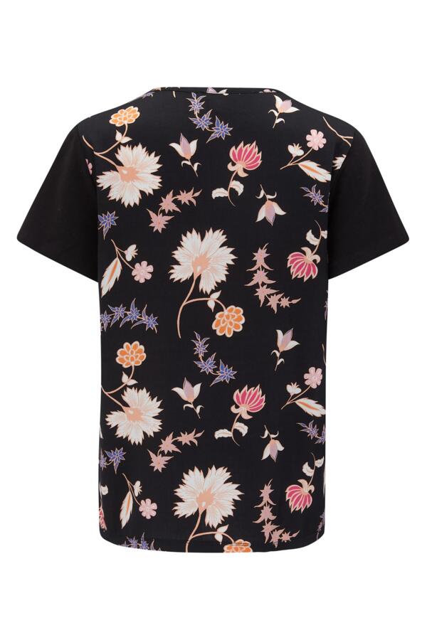 Luxe Woven Back Jersey Top