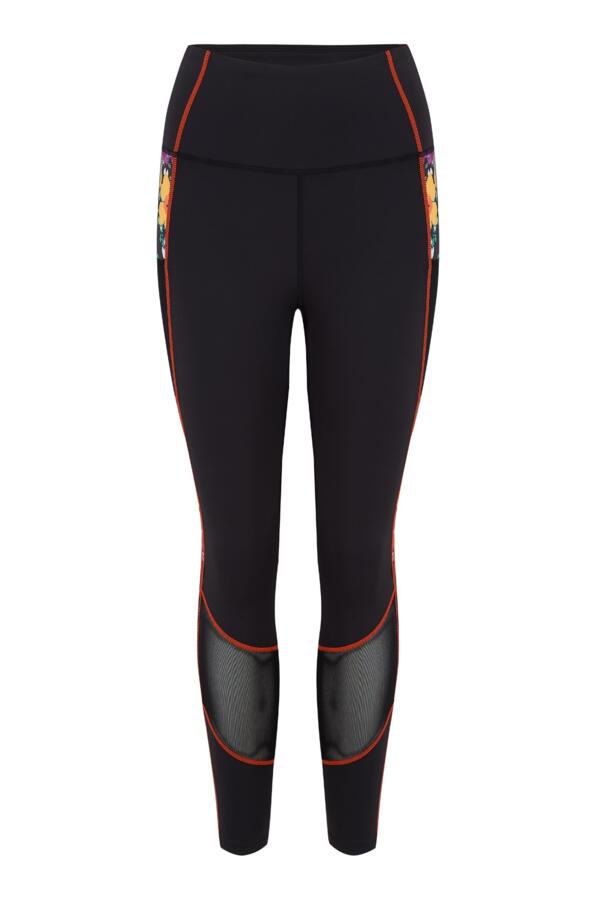 Energy Printed Mesh Panel Legging