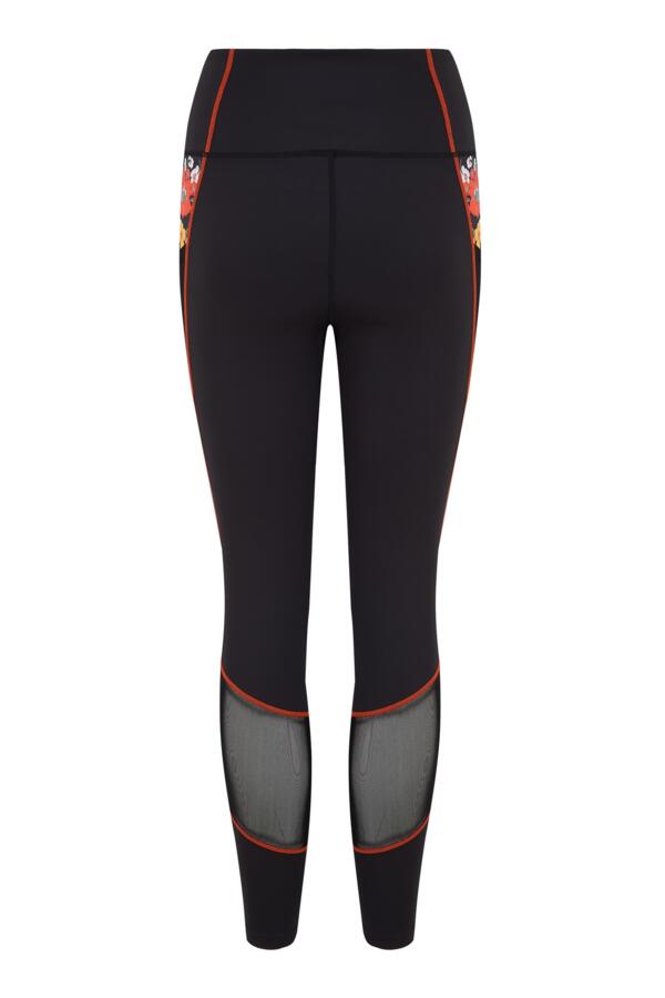 Energy Printed Mesh Panel Legging