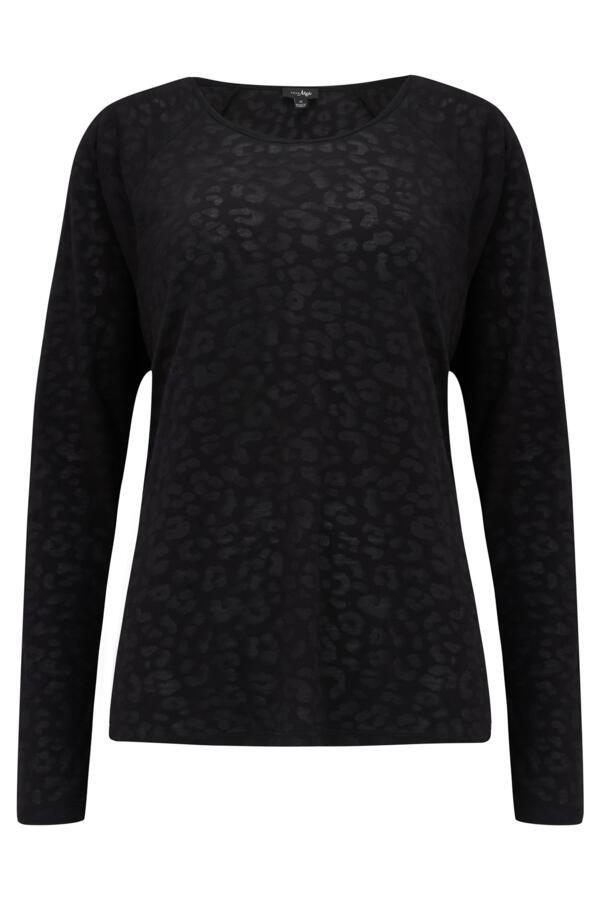 Leopard Burnout Yoga Top