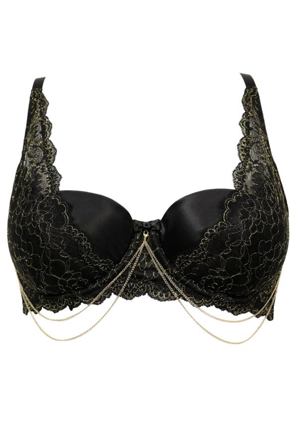Laced in Gold Demi Padded Bra