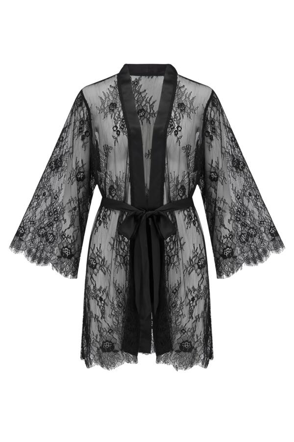 For Your Eyes Only Lace Dressing Gown