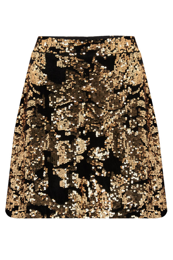 Selena Velvet Sequin Mini Skirt