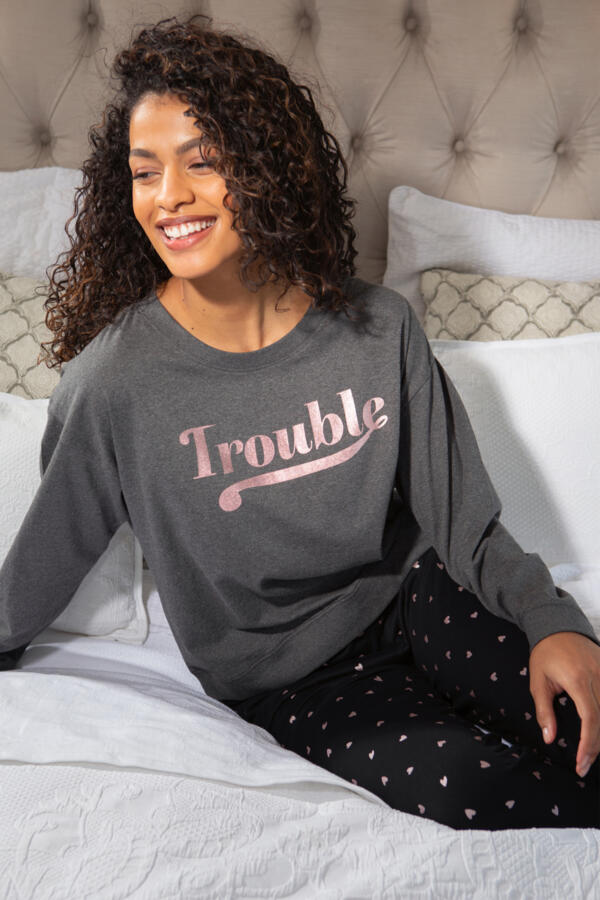 Trouble Jersey Jogger Pyjama Set