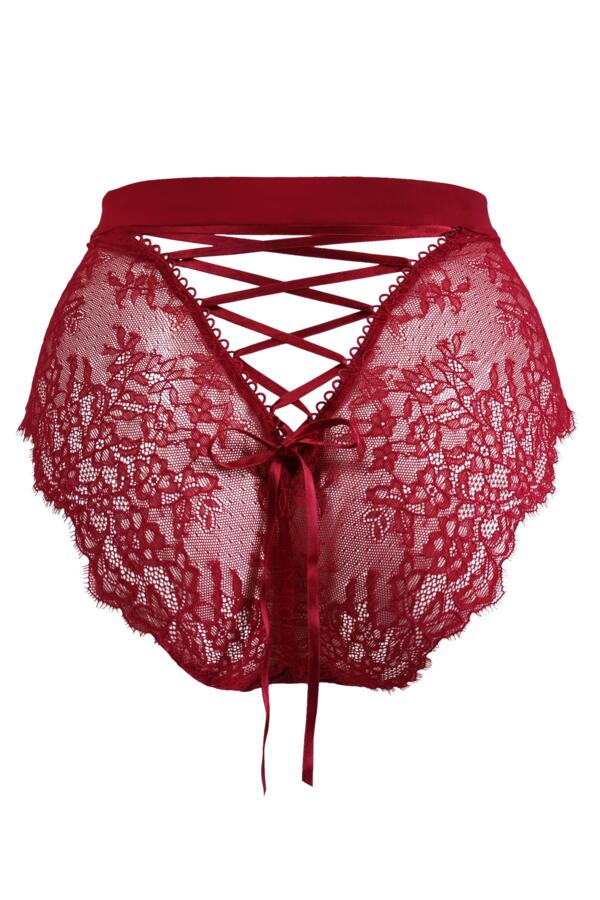 Dark Romance Deep Lace Up Brief