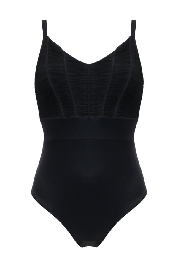 Ruched Pleated Control Swimsuit