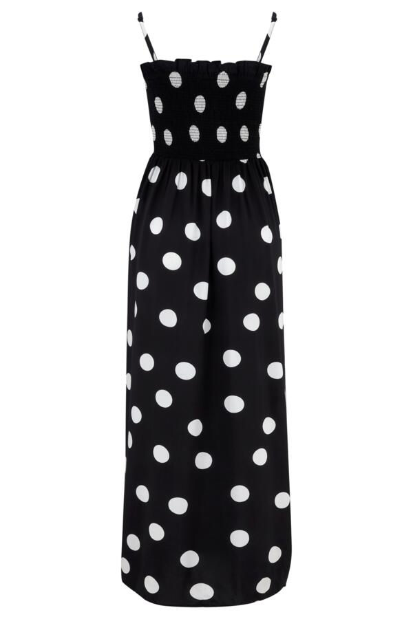 Strapless Shirred Bandeau Maxi Beach Dress