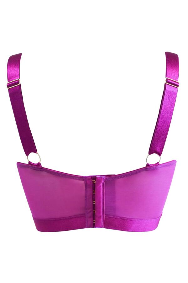 India Embroidery Non Padded Underwired Bustier