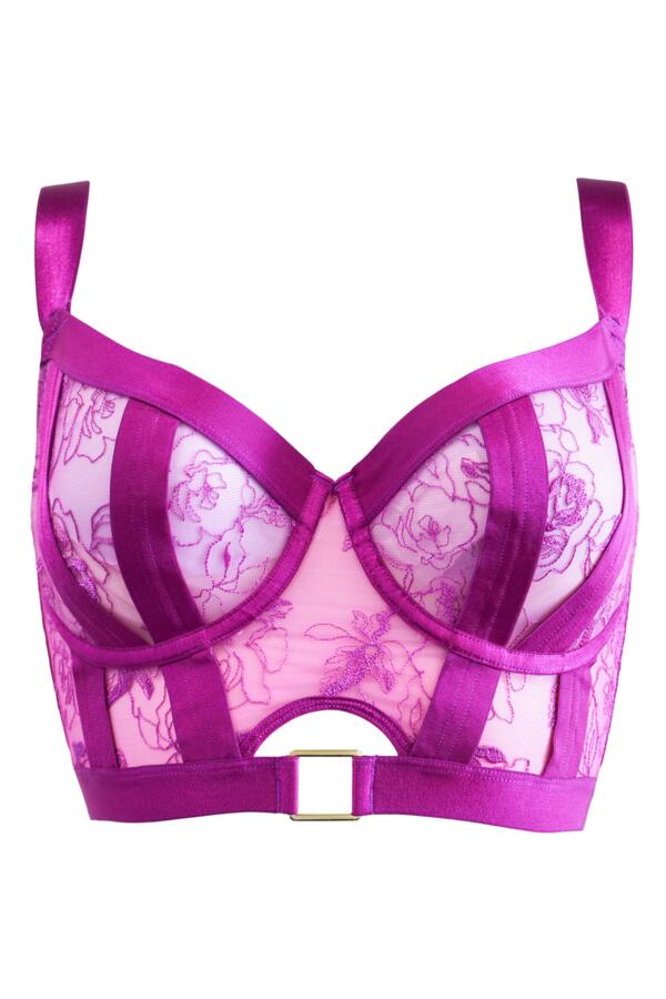 India Embroidery Non Padded Underwired Bustier