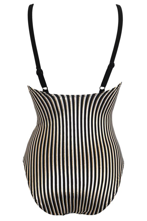 Radiance V Neck High Leg Tummy Control Swimsuit