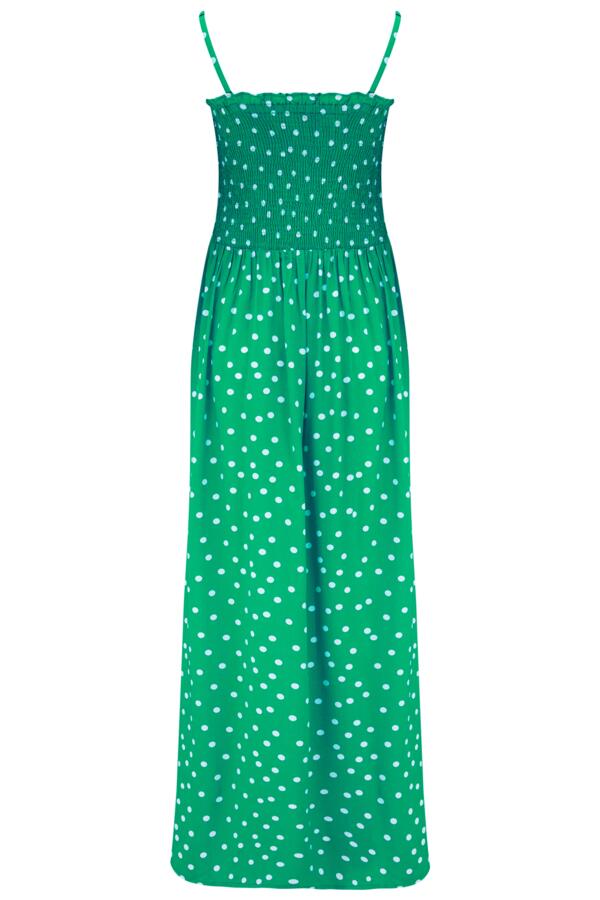 Strapless Shirred Bandeau Maxi Beach Dress