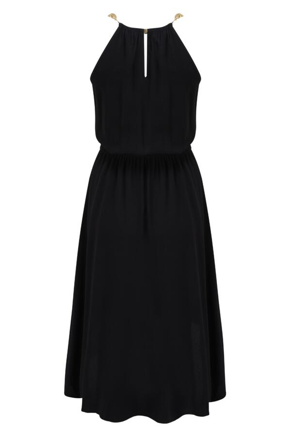 Gold Chain High Neck Beach Dress