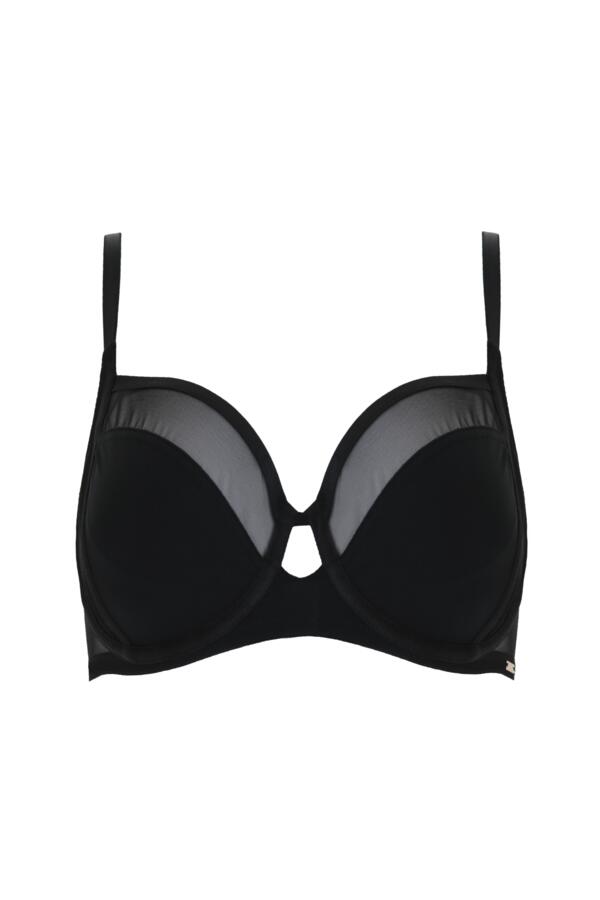 India Sheer and Opaque Underwired Bra