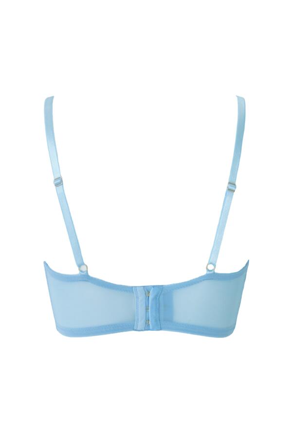 India Satin Lightly Padded Removable Bow Bra
