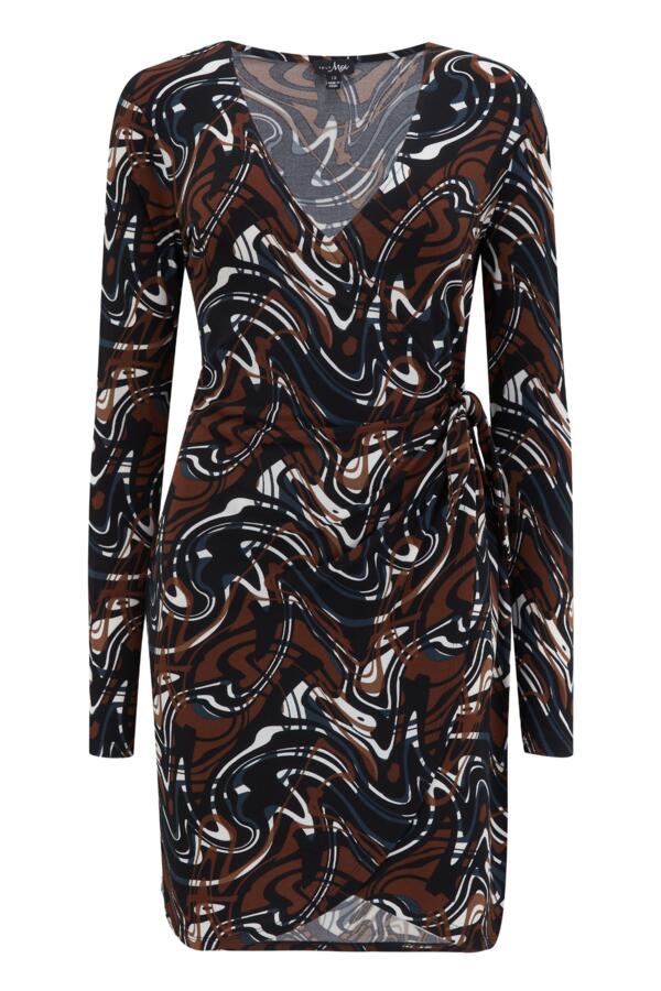 Bryony Fuller Bust Slinky Jersey Wrap Mini Dress