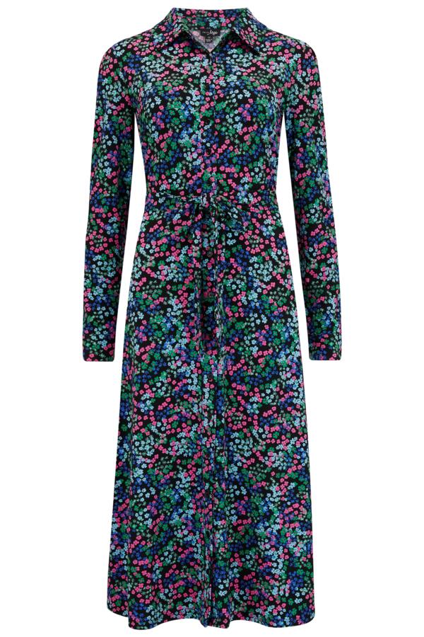 Bailey Slinky Jersey Midi Shirt Dress