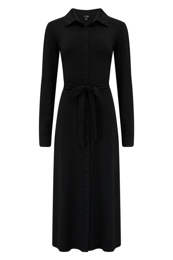 Bailey Slinky Jersey Midi Shirt Dress