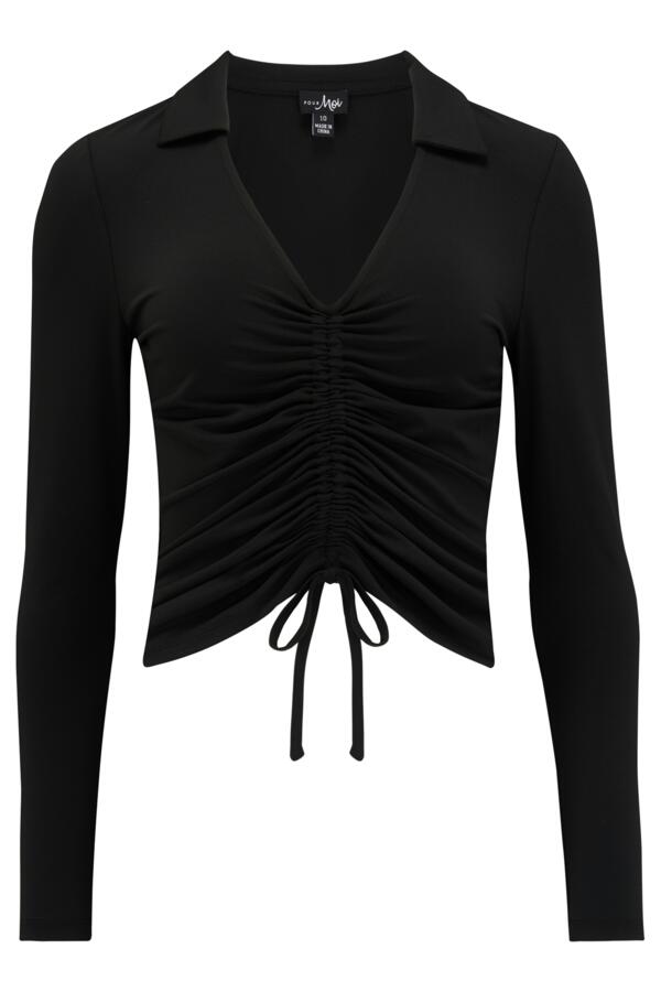 Lana Ruche Front Slinky Jersey Top