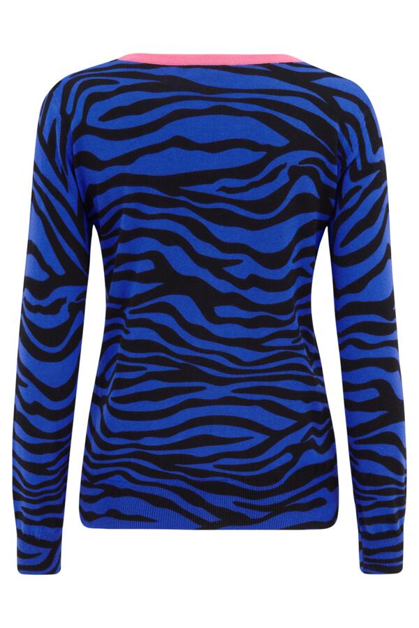 Riley Zebra Print Knit Jumper