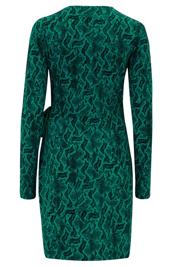 Bryony Fuller Bust Slinky Jersey Wrap Mini Dress