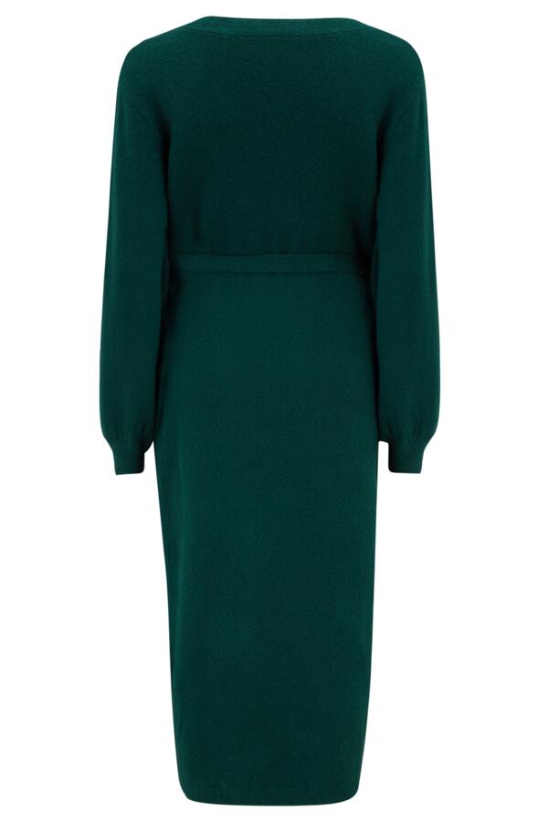 Elle Knit Midi Wrap Dress