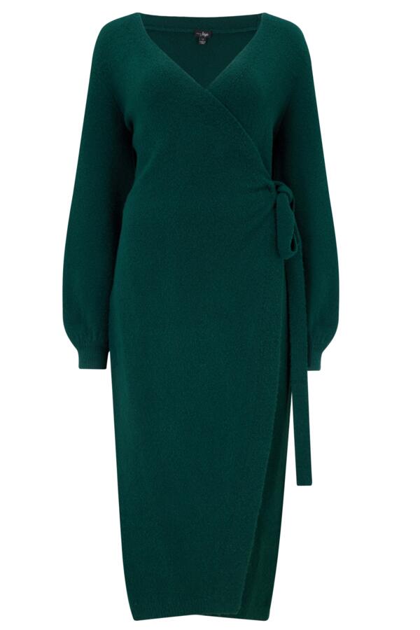 Elle Knit Midi Wrap Dress