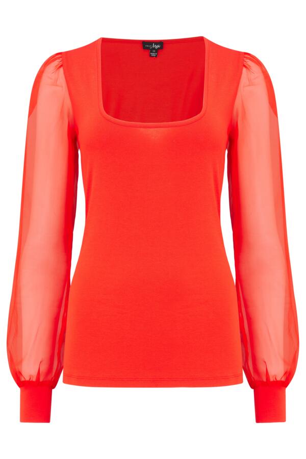 Rae Chiffon Sleeve Jersey Top