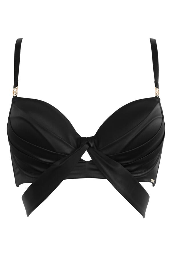 India Satin Lightly Padded Removable Bow Bra