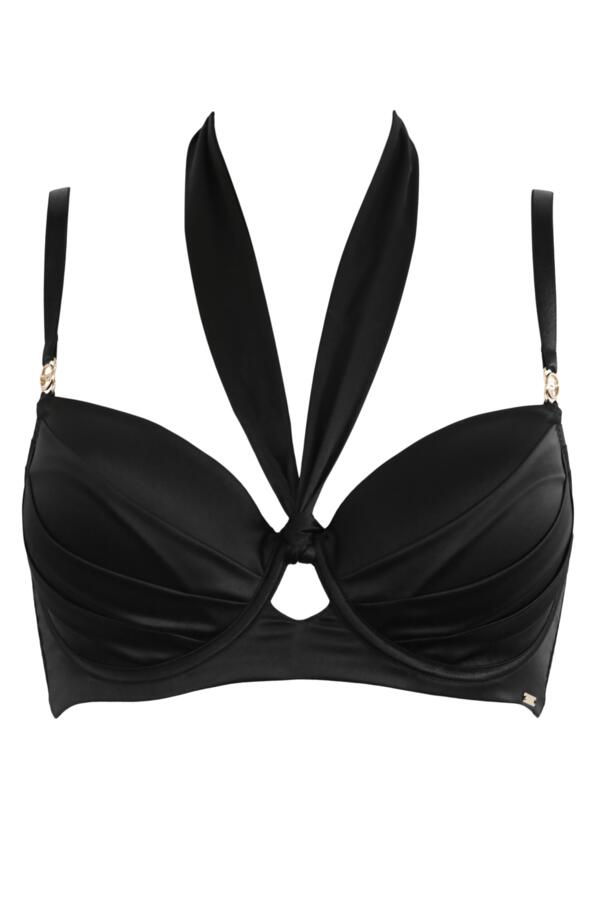 India Satin Lightly Padded Removable Bow Bra