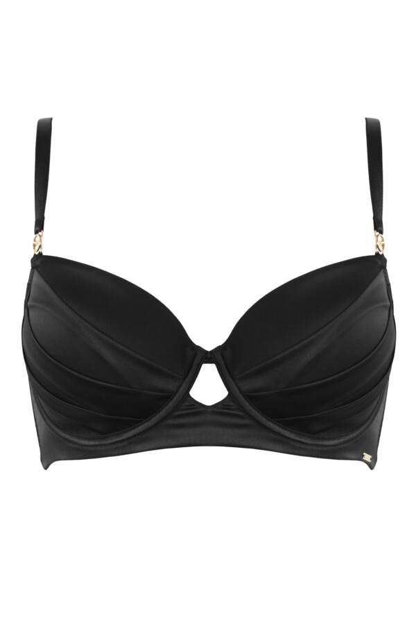 India Satin Lightly Padded Removable Bow Bra