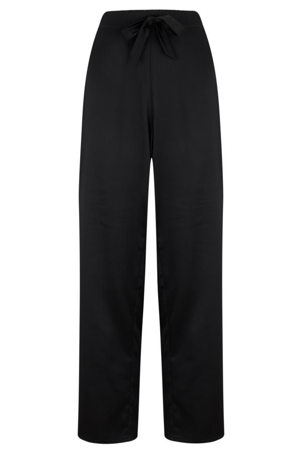Jersey and Satin Mix Frill Pyjama Set