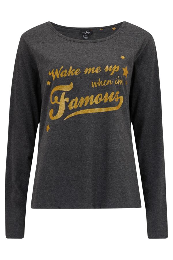 Wake me up when I'm Famous Cotton Jersey Pyjama Set