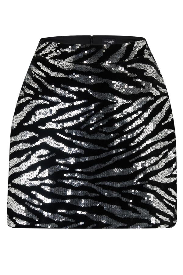 Selena Velvet Sequin Mini Skirt