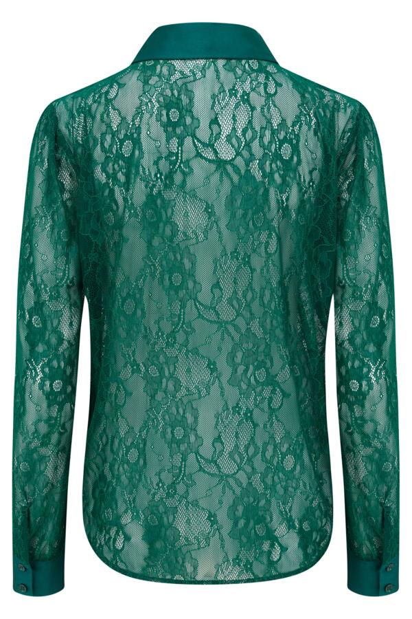 Clara Lace Button Front Long Sleeve Shirt