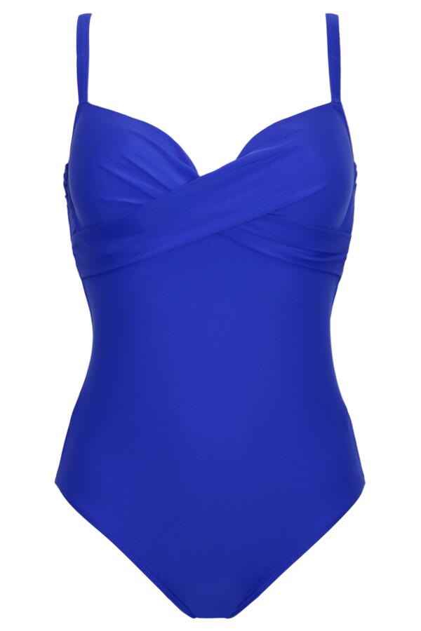 Free Spirit Lightly Padded Underwired Twist Front Tummy Control Swimsuit