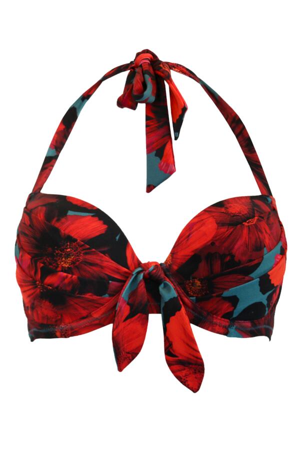 Orchid Luxe Halter Lightly Padded Underwired Bikini Top