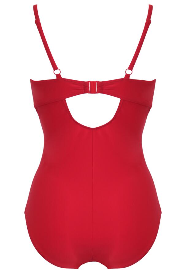 Free Spirit Lightly Padded Underwired Twist Front Tummy Control Swimsuit