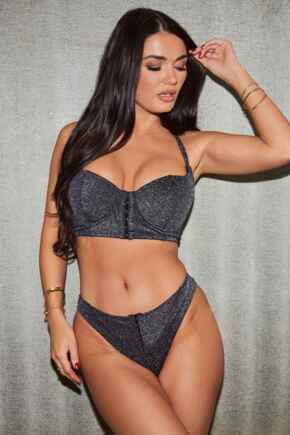 All That Glitters Brief  - Silver