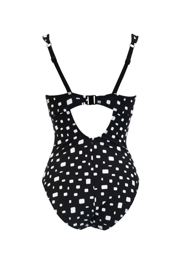 Cascade Hidden Underwired Frill Tummy Control Swimsuit