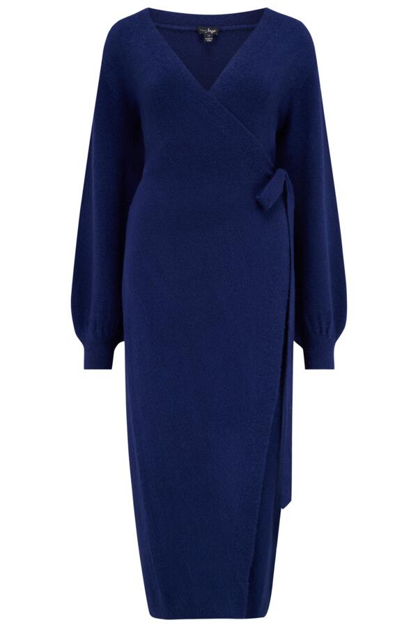 Elle Knit Midi Wrap Dress
